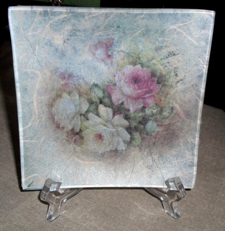 Prato Decorativo em Vidro  Mod.2